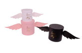 Set 3 cutii rotunde uni cu aripi